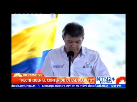 Presidente de Colombia exige a Venezuela que responda nota de protesta por límites marítimos