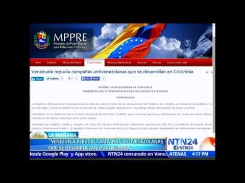 ‘Venezuela repudia campañas antivenezolanas que se desarrollan en Colombia': Cancillería