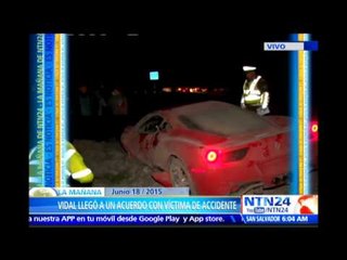 Arturo Vidal llega a un acuerdo con el conductor del vehículo con el que chocó