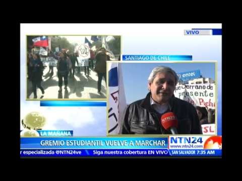 Continúan las manifestaciones de docentes en Chile exigiendo mejoras en la educación