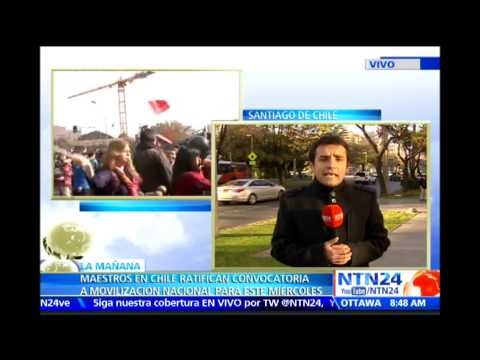 Docentes chilenos confirman movilización para protestar contra políticas del gobierno de Bachelet