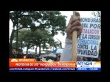 Opositores exigen renuncia del presidente de Honduras por escándalo de corrupción