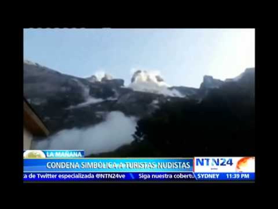 Condena simbólica para turistas que posaron desnudos en Malasia y ocasionaron terremoto,indígenas