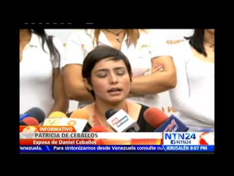 Tras terminar huelga de hambre Daniel Ceballos envía un mensaje a los vzlanos a través de su esposa