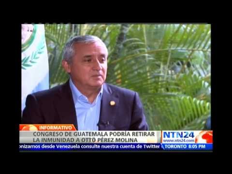 Supremo de Guatemala autoriza al Congreso evaluar retiro de inmunidad al presidente Pérez Molina