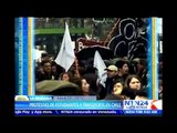 Previo a inicio de Copa América, profesores y estudiantes chilenos protestan por reforma educativa