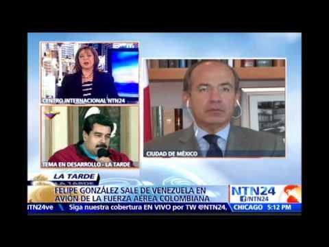 “Maduro tiene miedo de ir a unas elecciones libres”: expdte. Felipe Calderón a NTN24