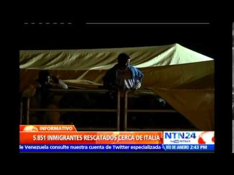 Más de 5.000 inmigrantes fueron rescatados en aguas del Mar Mediterráneo