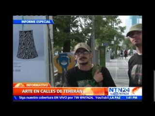 Un museo abierto: Obras de arte se toman Teherán para combatir la agitada vida de la urbe