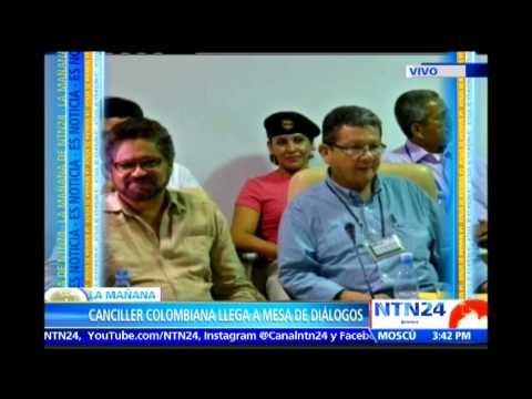 Canciller de Colombia llega a Cuba para sumarse a nuevas rondas de negociaciones de paz con las FARC