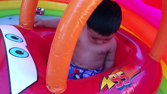 Thomas n Friends Toy Trains Disney Cars McQueen in Swimming Pool Percy Color Changer