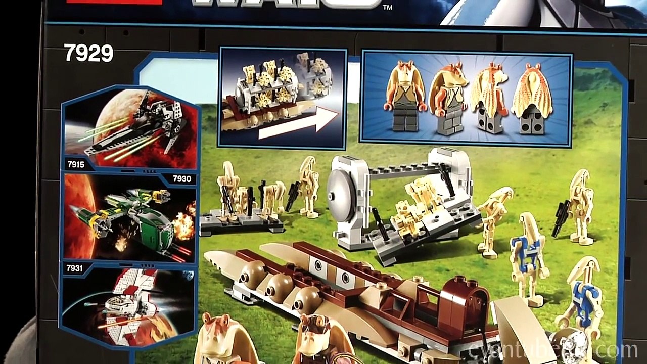 THE BATTLE OF NABOO LEGO Star Wars Set 7929 Time lapse Build, Unboxing & Review
