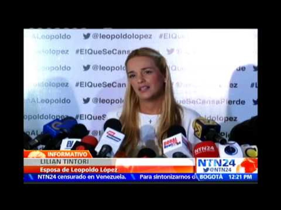 Lilian Tintori ratifica convocatoria a marcha y afirma que Leopoldo López tiene 48 horas en ayuno