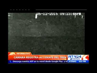 Cámara de seguridad registra el momento del accidente del tren en Filadelfia