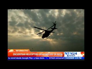 Autoridades de Nepal localizan el helicóptero de EE.UU. desaparecido en Nepal