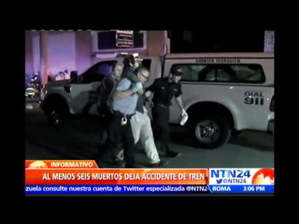 Al menos seis muertos deja descarrilamiento de un tren en Filadelfia, EE.UU