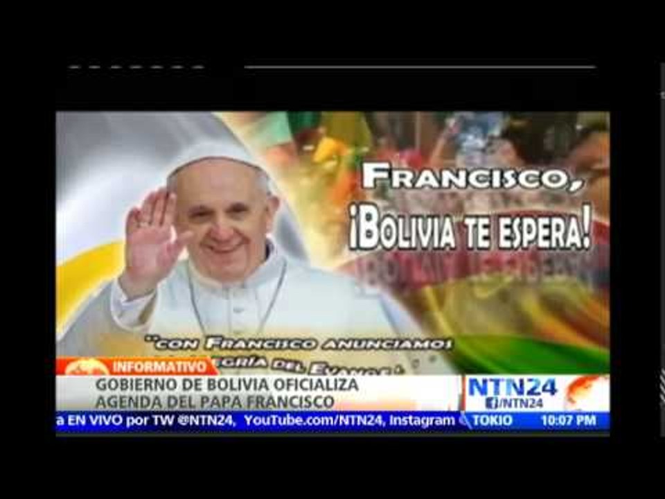 Oficializan agenda que sostendrá el papa Francisco durante su visita a Bolivia en julio