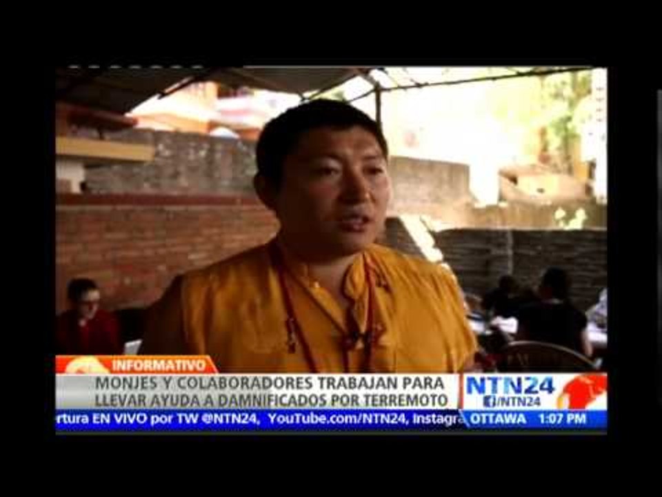 NTN24 en Nepal: Monjes budistas trabajan para llevar ayuda a damnificados por terremoto