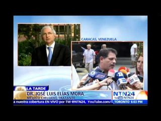Antonio Ledezma podría pasar 72 horas de recuperación en la Clínica: doctor José Elías Mora
