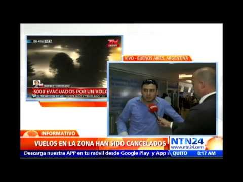 Ciudades al sur de Argentina amanecen cubiertas de cenizas sorpresiva erupción del volcán Calbuco