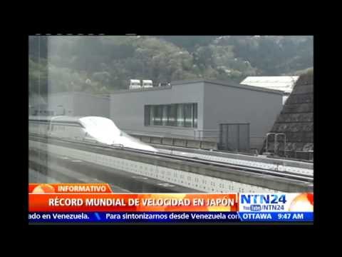 Tren de levitación magnética en Japón bate récord mundial al superar los 600 kilómetros por hora