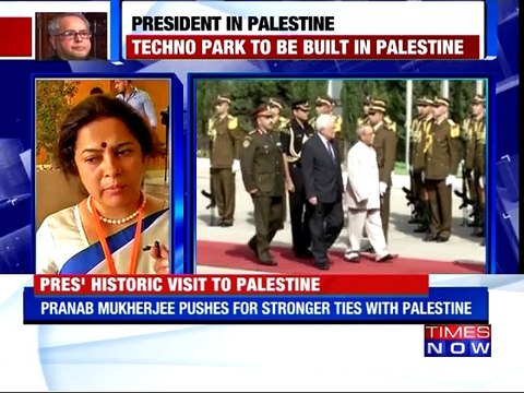 President Mukherjee Pushes For Stronger Ties With Palestine