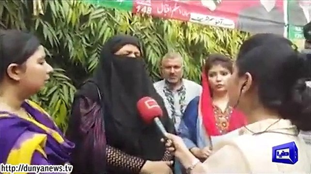 Women say 'votes were cast' before they reached polling station in NA-122 by-election.