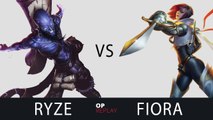 Ryze vs Fiora - SKT T1 Faker KR LOL SoloQ