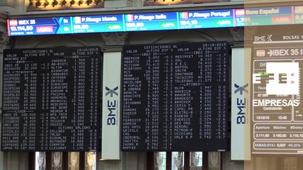 El Ibex 35 cae un 1,72% al mediodía y pierde los 10.100 puntos