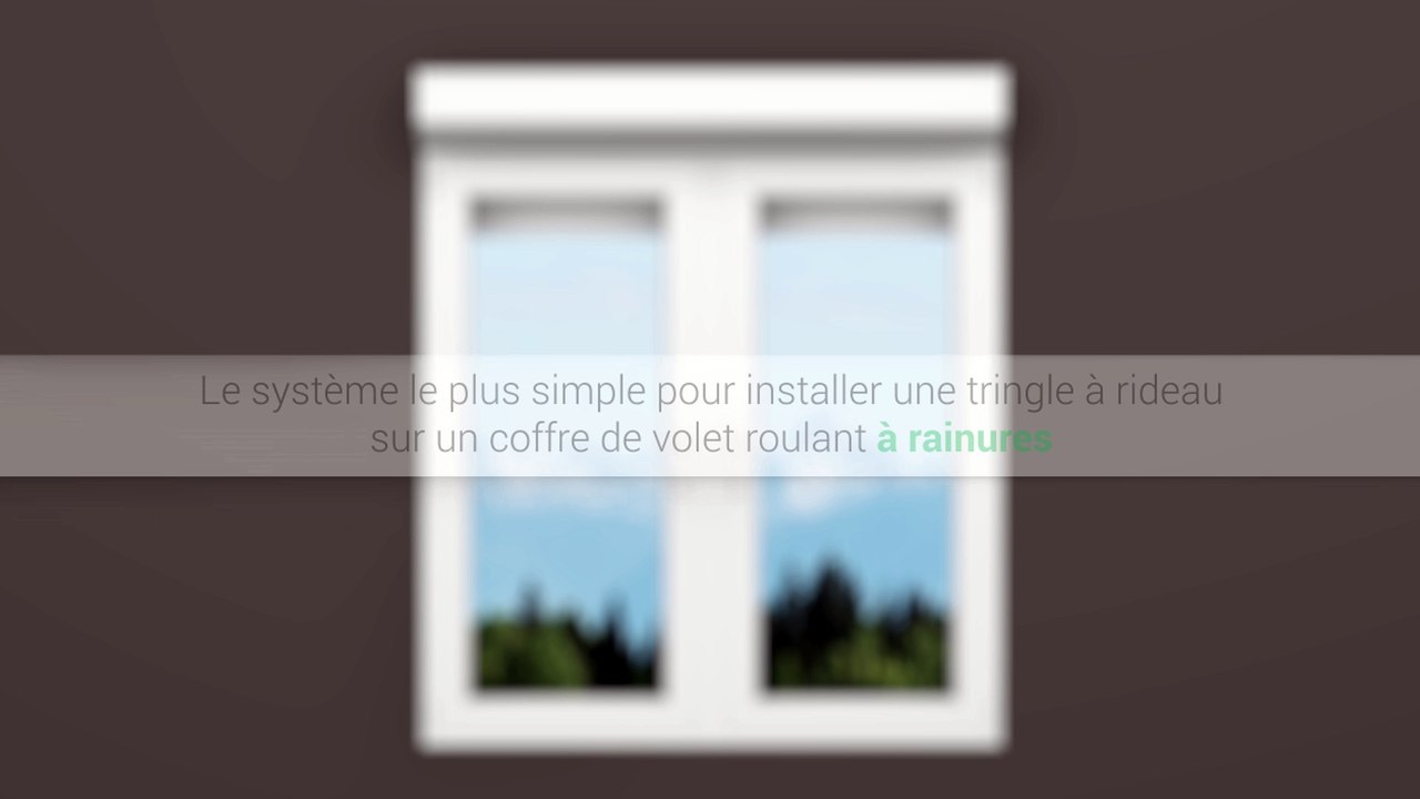 Support de tringle à rideau sans perçage pour caisson de volet roulant