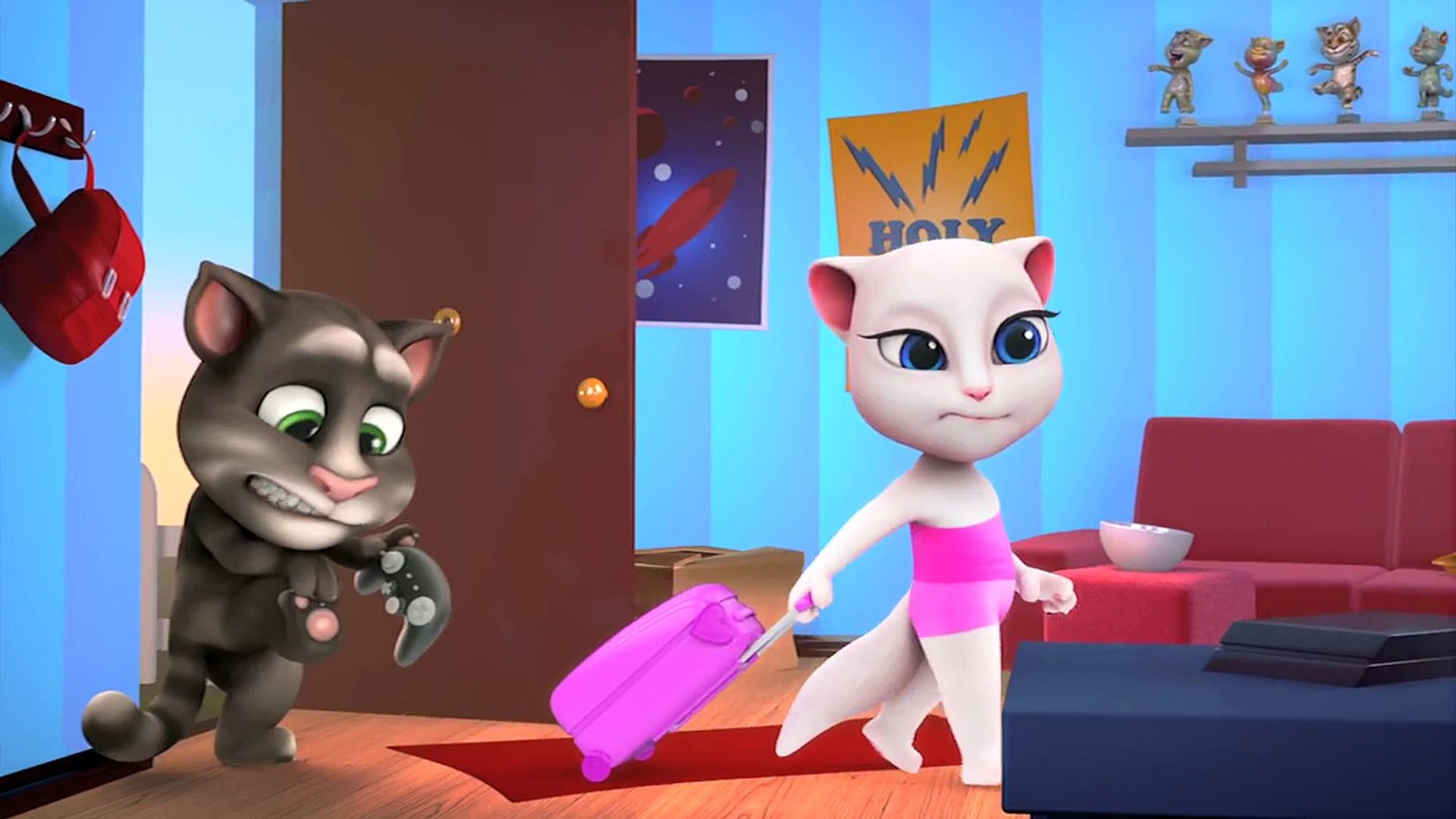 My Talking Tom episode 12 who is the boss new funny clip | latest funny video 2015