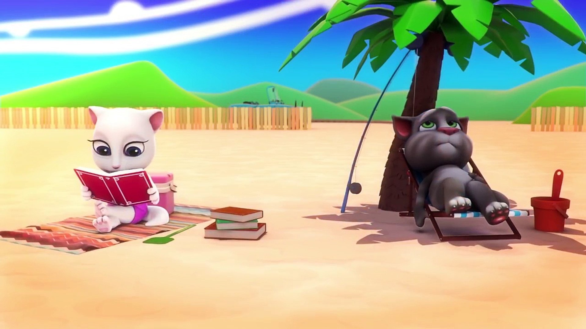 My Talking Tom episode 18 Attack of the Bookworm new funny clip | latest funny video 2015