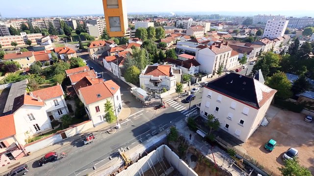 Construction du gymnase Boulevard de Belgique