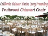 California Chiavari Chairs Larry Presenting Fruitwood Chiavari Chair