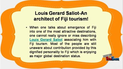 Louis Gerard Saliot  | Fiji as an international tourist’s destination