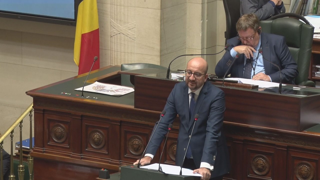 Rentrée parlementaire: Charles Michel optimiste, l'opposition pas convaincue
