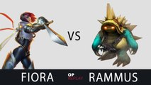 [Highlights] Fiora vs Rammus - SKT T1 Faker KR LOL SoloQ