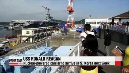 USS Ronald Reagan to arrive in S. Korea next week