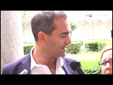 Napoli - Firmata l'intesa su Edenlandia, parla de Magistris (13.10.15)