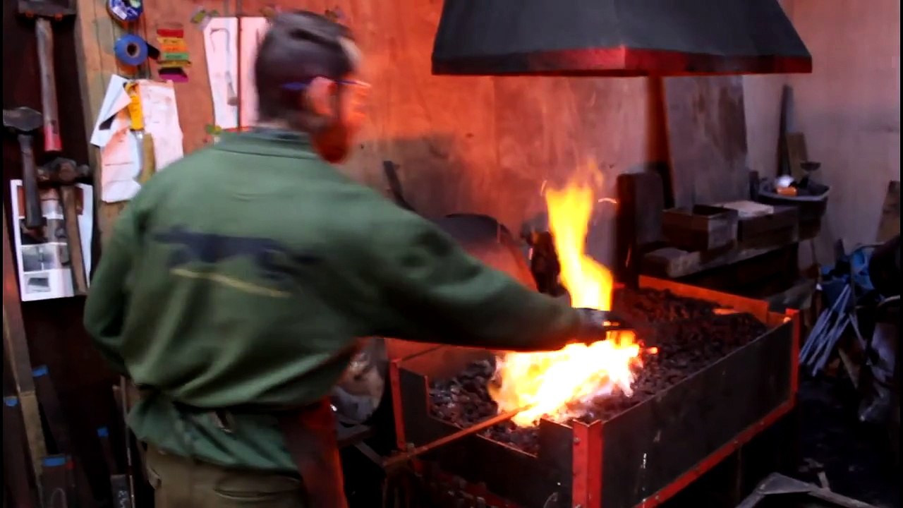 Hand Forging a Bearded Axe
