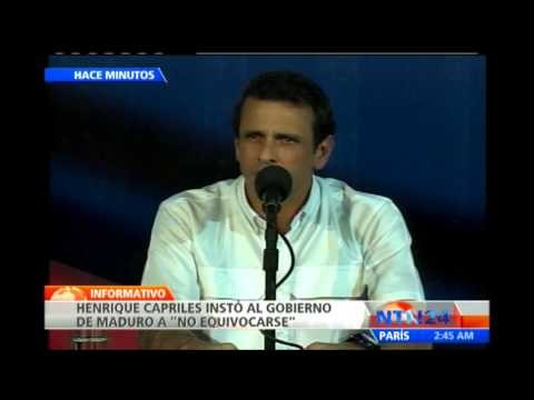 Capriles califica de infamia las amenazas del Gobierno hechas por la ministra Iris Varela