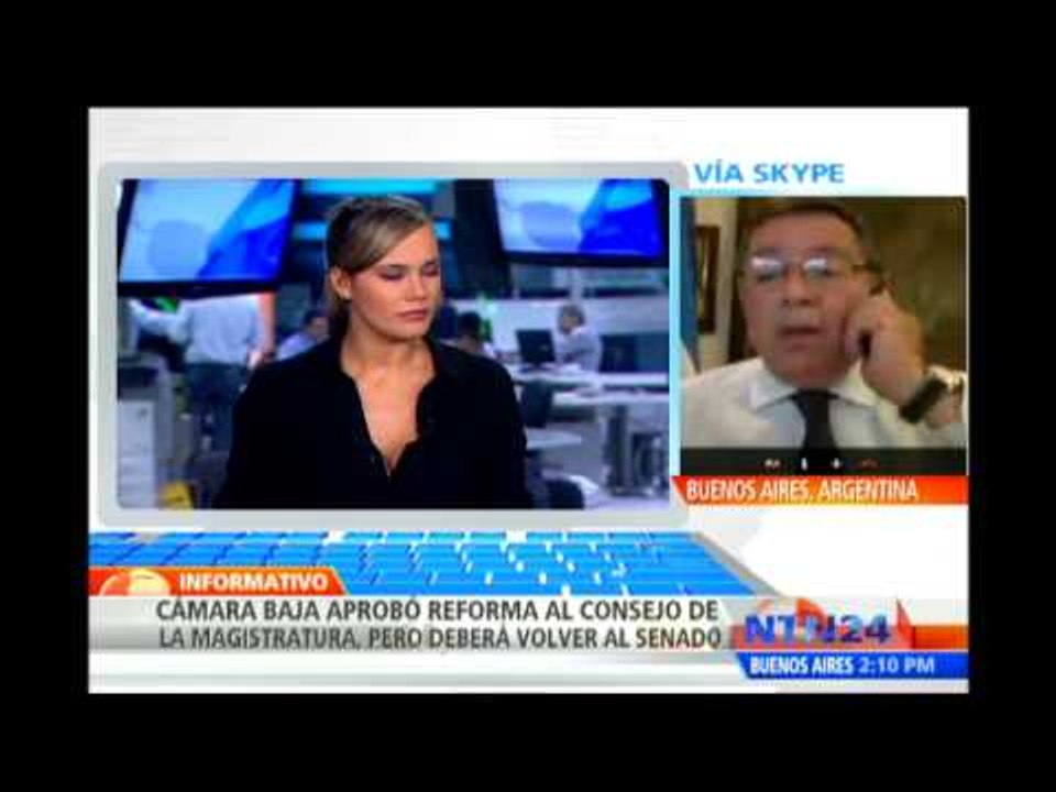 Diputado opositor habla para NTN24 sobre la aprobación de una reforma a la justicia en Argentina