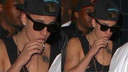 OMG! Justin Bieber Smoking On Stage During Performance