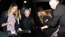 OOPS! Cameron Diaz FALLS While Leaving Restaurant