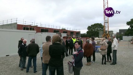 Pose de la première pierre de 23 logements sociaux à Cherbourg [TéVi] 15_10_13