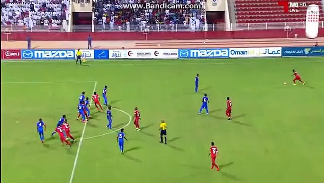 اهداف عمان و الهند 3-0 (هدف احمد كانو ضد الهند ~ عمان 1-0 الهند (13-10-2015‬