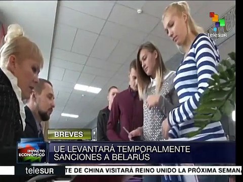 Unión Europea levantará sanciones de manera temporal a Bielorrusia