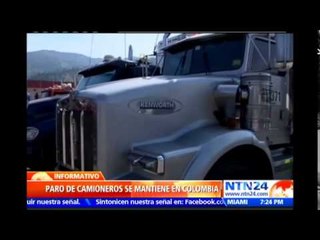 Camioneros advierten que si no llegan a un acuerdo con el Gobierno colombiano, bloquearán las vías