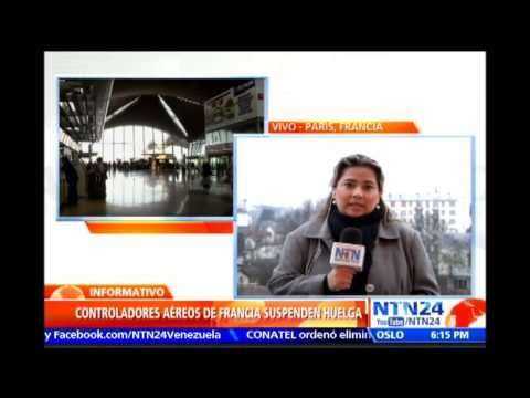 Controladores aéreos suspenden huelga tras accidente de avión en Francia