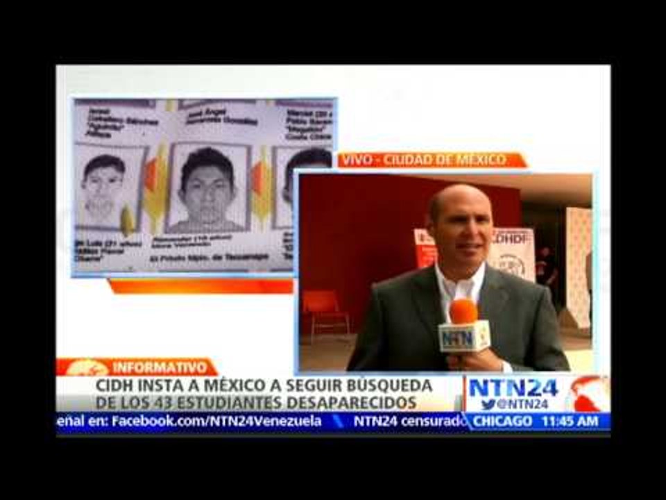 CIDH exige al Gobierno mexicano a continuar búsqueda de los 43 normalistas de Ayotzinapa